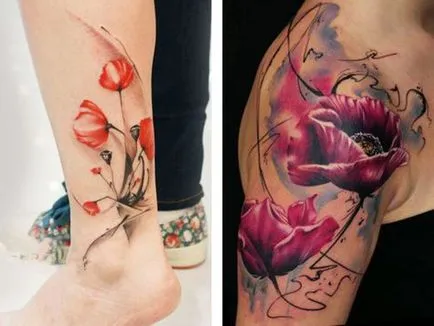 Tattoo mák - azaz tetoválás vázlatok és fényképek