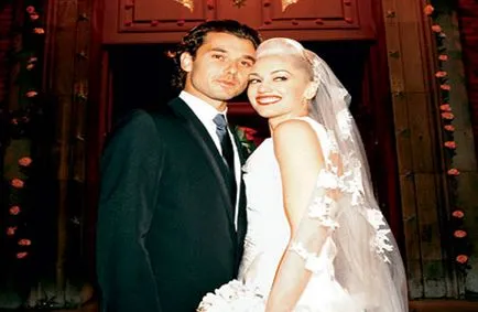 Hagyományos esküvő csillag Gwen Stefani
