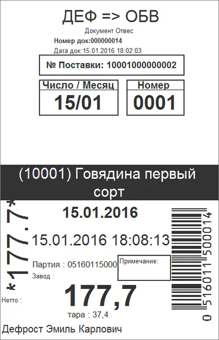 Отчитане на производството на сурово месо, запазвайки основния сурово месо