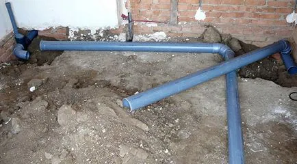 Наклонът на отпадни води в частна къща минимален наклон трябва да се допуска от външния склон