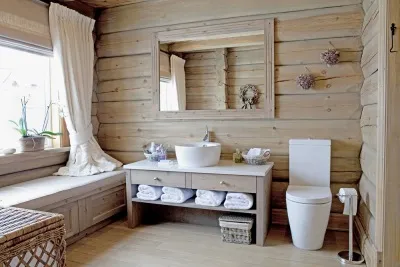 Fürdőszoba stílus - ország tervezés jellemzői és belső kialakítás (30 fotó)