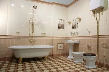 Bath egy retro stílusban (39 fotó) tervezési jellemzők