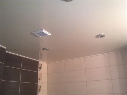 Ventilarea în tavan în baie