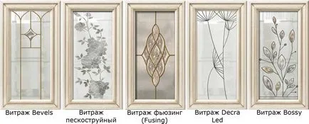 vitralii ca un element de design de bucătărie de tehnologie de producție a sticlei colorate și sablarea