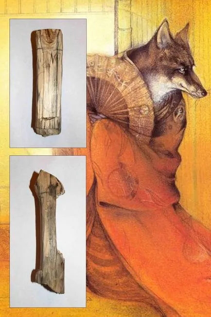 Faragott totem medál fox - Fair Masters - kézzel készített, kézzel készített