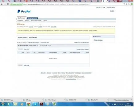 Restabilirea parolei paypal