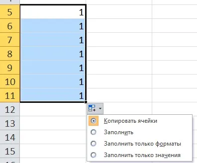 Introducerea secvențelor în MS Excel - MS Office Excel - instrucțiuni de lucru de calculator și sfaturi -