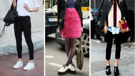 Дамски обувки с дебели подметки - каква комбинация от удобни обувки на клин, тенденцията на сезона