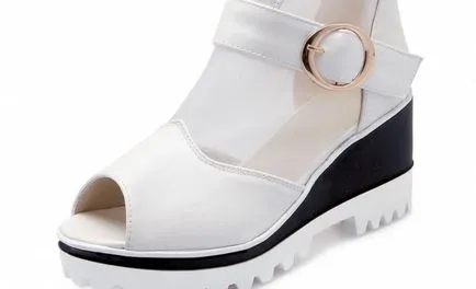 Női cipő vastag talpú - milyen kombinációt kényelmes csizma a Wedge, a tendencia a szezon