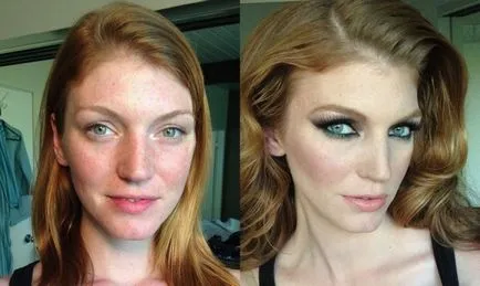 Известни модели преди и след грима (28 снимки) - lolgirl първата жена сайт за забавления
