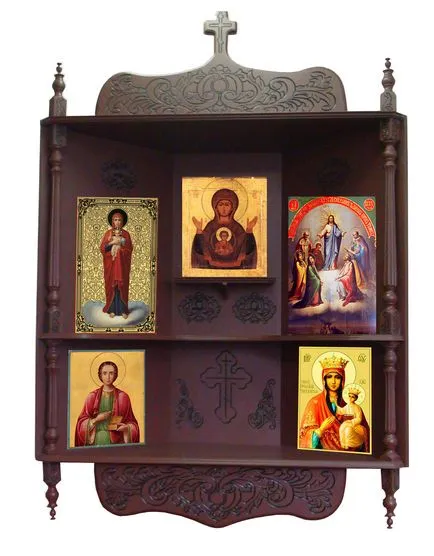 Condiții de icoane din iconostasul și amplasarea iconostasului în casă, atelierul artistului iconar-