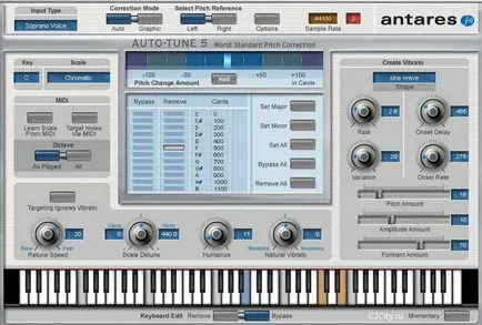 Programul pentru voce - autotune antares 5