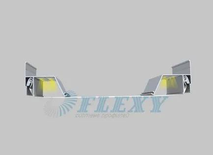 Profil Flexy pentru tavane intinse pe două nivele