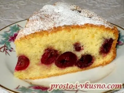 Egyszerű torta cseresznye