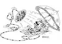 Развитието на оцветяване Marsupilami на детето (marsupilami)