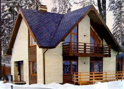 Различни форми и дизайни на частни домове покрив