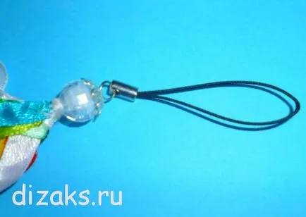 Keychain сатенени панделки с ръцете си, dizaks дизайн - аксесоари