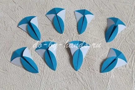 Цвете кръг оригами, изделия от хартия със собствените си ръце за деца и възрастни