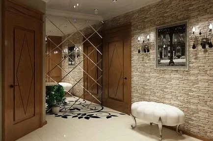 piatra decorative în interiorul design, elegant al interiorului