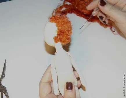 Направете кукла коса къдрици от овчи къдрици - Справедливи Masters - ръчна изработка, ръчно изработени