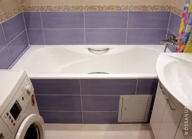 Repair egy kis fürdőszoba (malogabaritki) kulcsrakész a moszkvai régióban