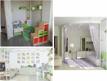 Colțul copiilor într-un apartament studio - mama de