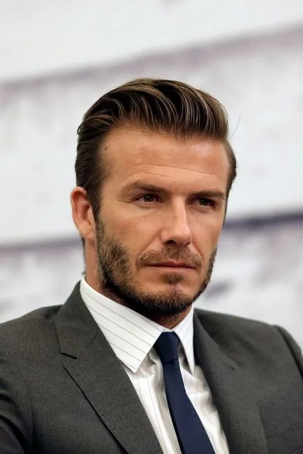 David Beckham frizurák és a hajvágás, a haj friss