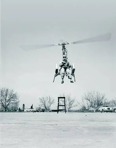 Előtte és utána Carlson helikopter hátizsákok, Popular Mechanics magazin