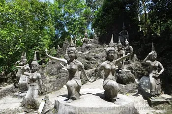 Látnivalók Samui titkos kert Buddhák (titkos budda kert)