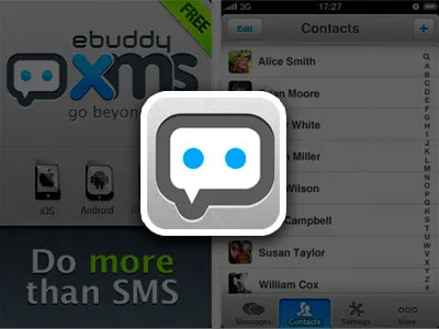 XMS eBuddy - comunicare accesibile pentru utilizatorii Apple, programe pentru iPhone de mere