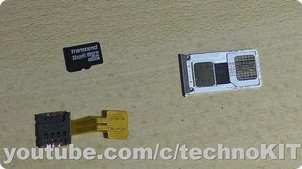 Adaptor dual SIM microSD într-un slot hibrid Xiaomi redmi nota mi mah