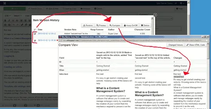 Chip-ul joomla 3 - materiale versiunea de control în joomla 3