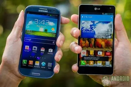 Galaxy s3 vs lg optimus g