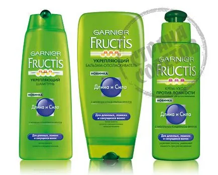 Garnier Fructis - дължина и сила - шампоан, балсам, крем