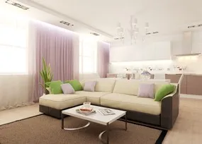 Studio Living, interior camera de zi zonarea