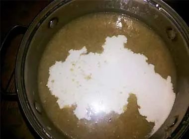 Gombaleves püré fagyasztott fehér gombák - recept fotókkal