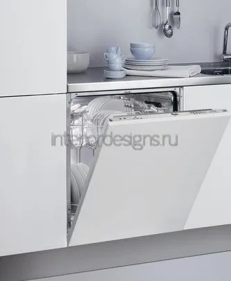 Interior de o mică bucătărie - recomandări privind plasarea mașinii de spălat vase