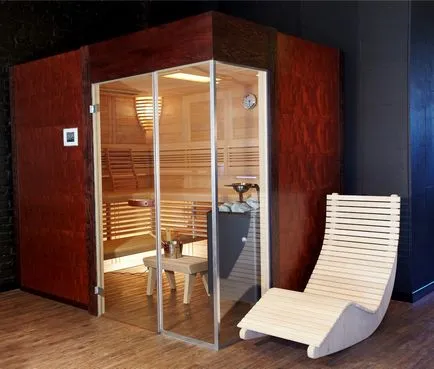 baie de interior cu sauna - sfaturi cu privire la aranjament