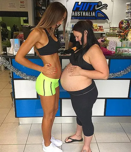 săptămâni Instagram gravidă ca un model de fitness implicat în sport pentru două, bârfe