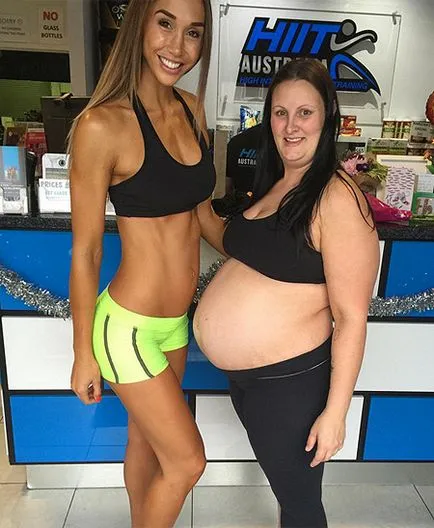 săptămâni Instagram gravidă ca un model de fitness implicat în sport pentru două, bârfe