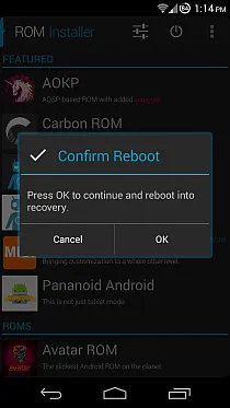 Rom инсталатор - универсалната инструмент за работа с потребителски фърмуер - приложение -