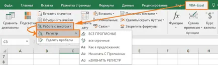 Hogyan változtassuk meg a kis- és nagybetűket excel