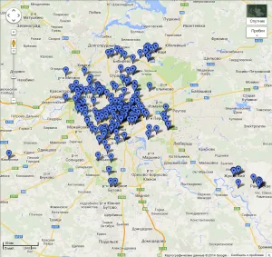 Hogyan kell alkalmazni a Chekina Foursquare a térképen, jenyay - s blog