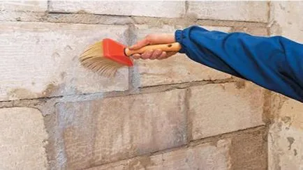 Cum să picteze un zid de cărămidă pe balcon, cu balcoane sale mâini foto și video de interior cu cărămidă