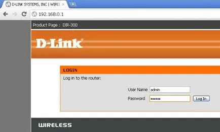 Hogyan, hogy egy jelszót a wi-fi D-Link DIR-300
