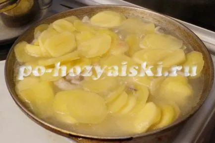 Hogyan tegye ki a sávos burgonya, a recept egy fotót