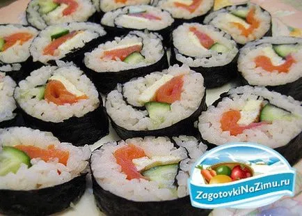 Főzni rizs sushi a legjobb receptek - felkészülés a téli - ez lekvár, savanyúság, lekvárok,