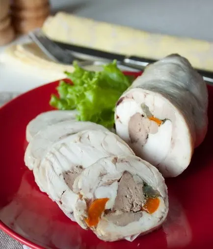 Főzni csirke roll máj - egy bevált recept lépésről lépésre képekkel a finom blog