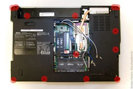 Cum să demontați și curățați 1525 laptop Dell Inspiron - notebook-uri