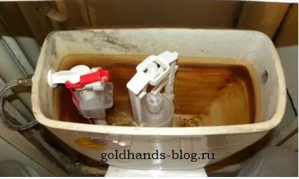 Hogyan cseréljük ki a szelepet a tartály a WC, arany kezét